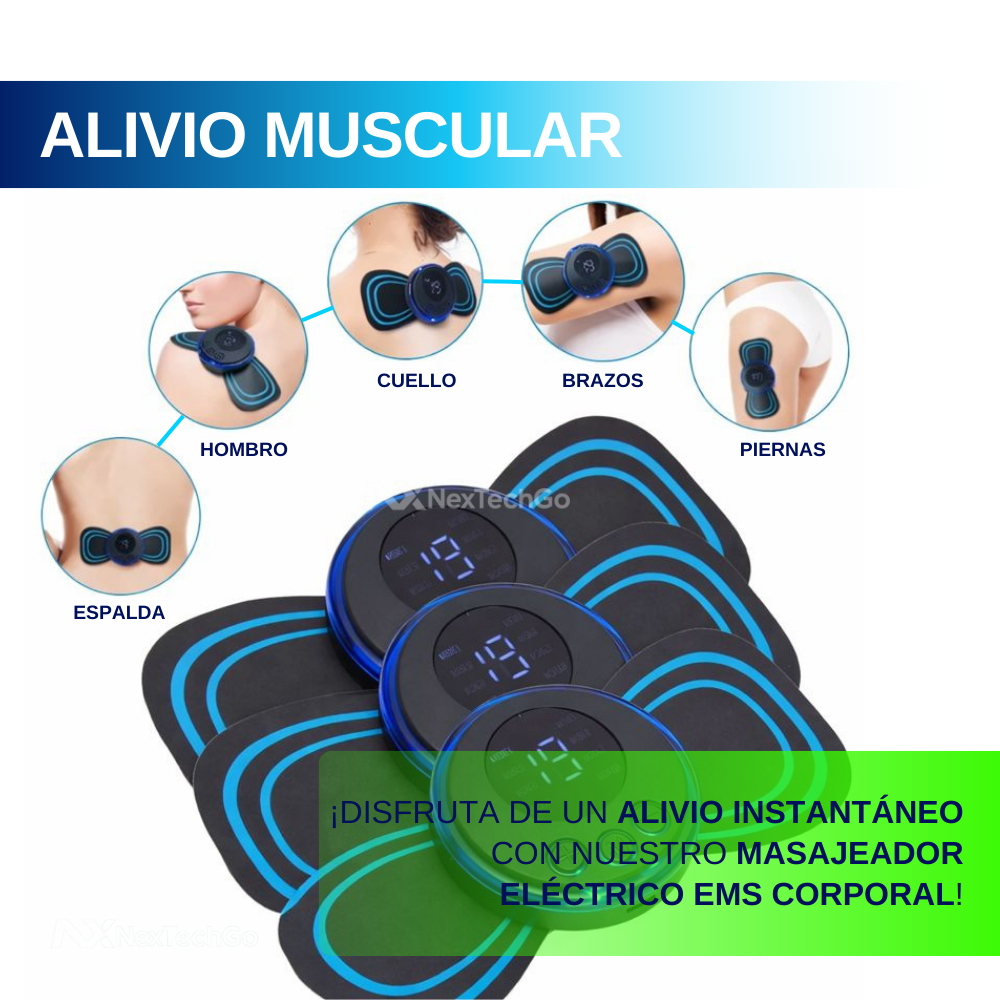 Relax&Go – Masajeador Corporal Eléctrico 3x1