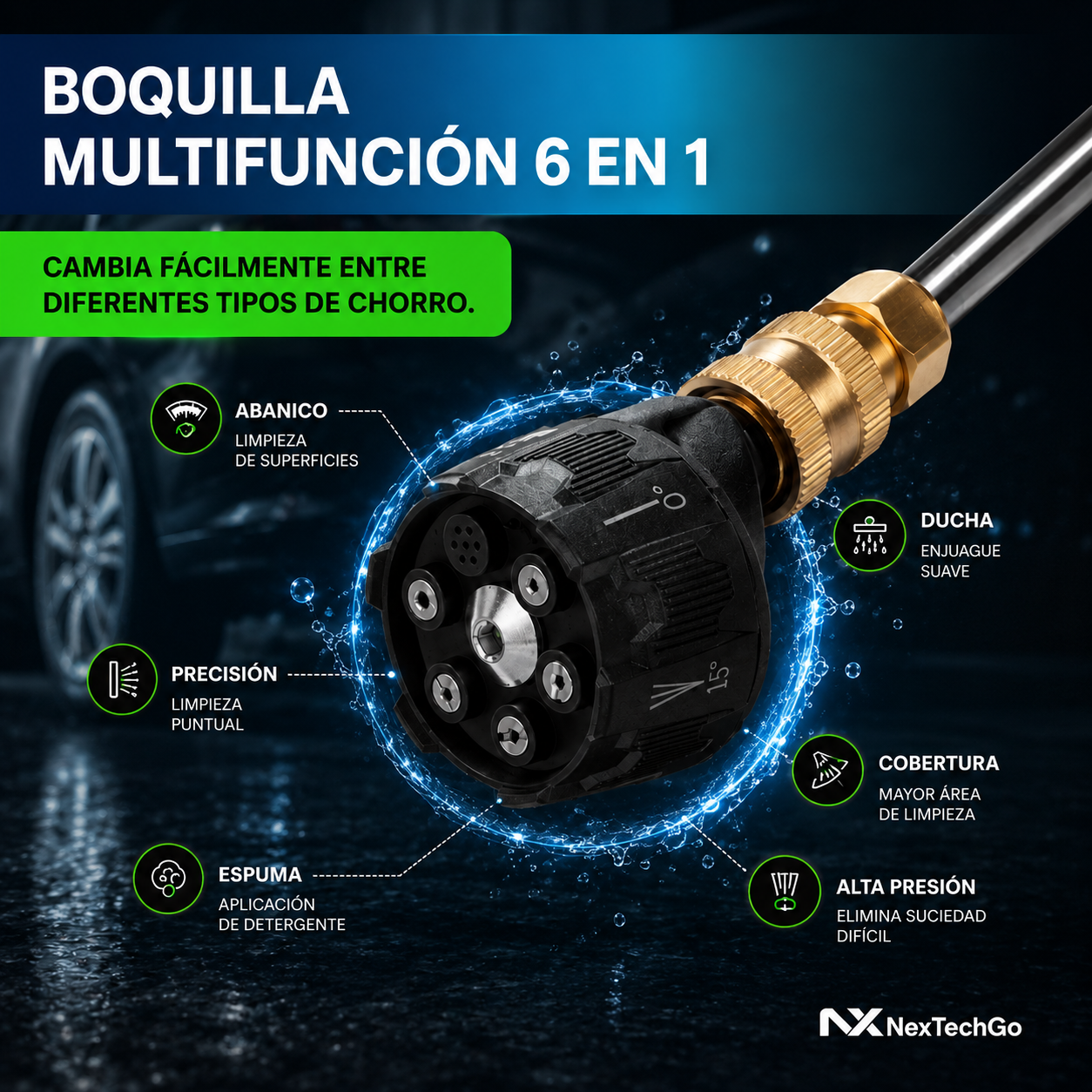 DúoClean&Go™ - Combo Hidrolavadora 6 en 1 + Aspiradora