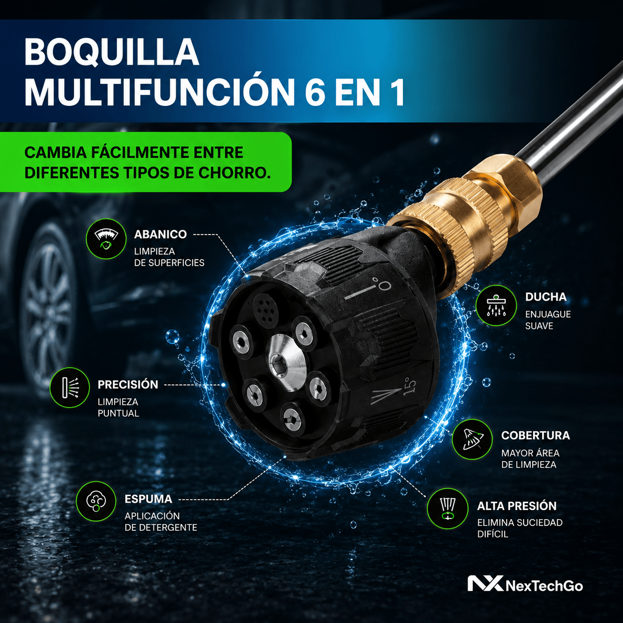 DúoClean&Go™ - Combo Hidrolavadora 6 en 1 + Aspiradora